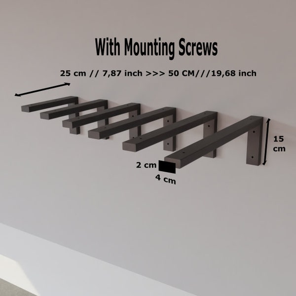 Metal Shelf Bracket | Steel Shelf Bracket | Raw Steel Shelf Support | L Steel Bracket | Shelf Bracket | floating shelf brackets