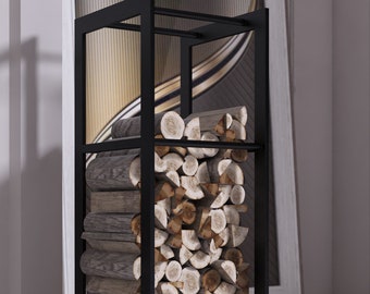 firewood holder | indoor firewood rack | firewood storage | firewood rack | metal firewood rack | wood rack | firewood box | metal wood rack