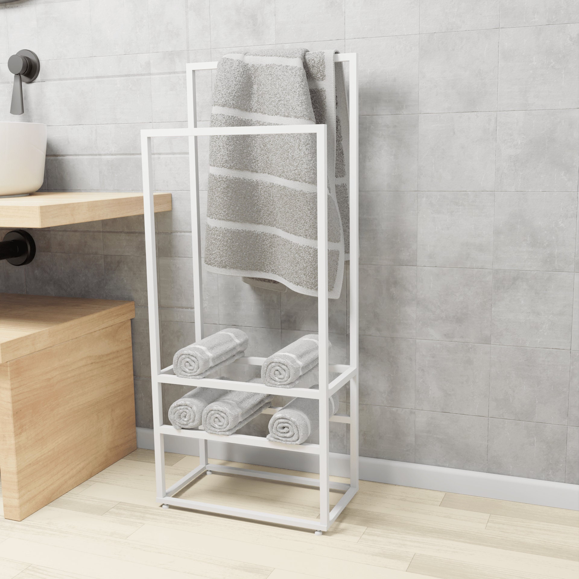 Reidea bath towel rack online 23 inch bathroom shelves
