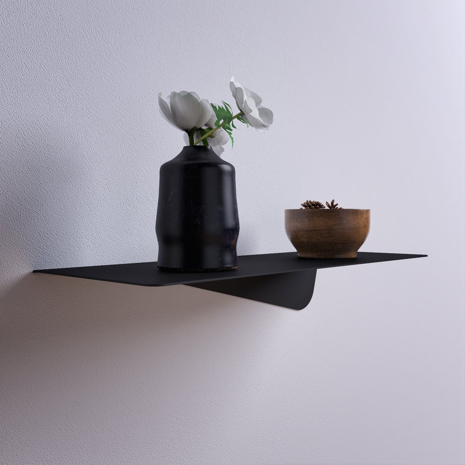 Nightstant Floating Nightstand Modern Metal Bedside Shelves Etsy