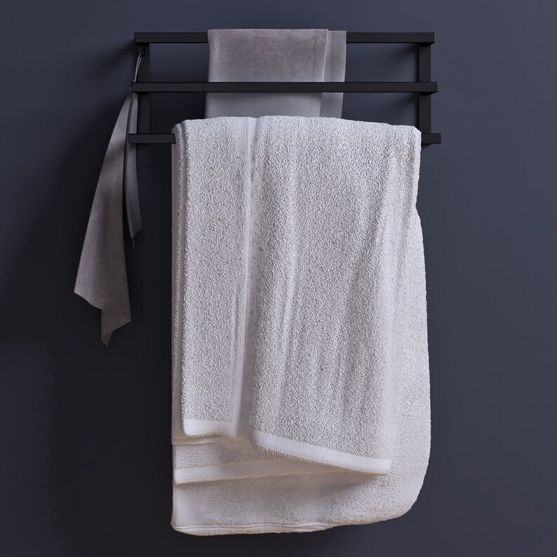 Wall Mounted Towel Rack Towel Holder 3 Tiers Modern Towel Etsy