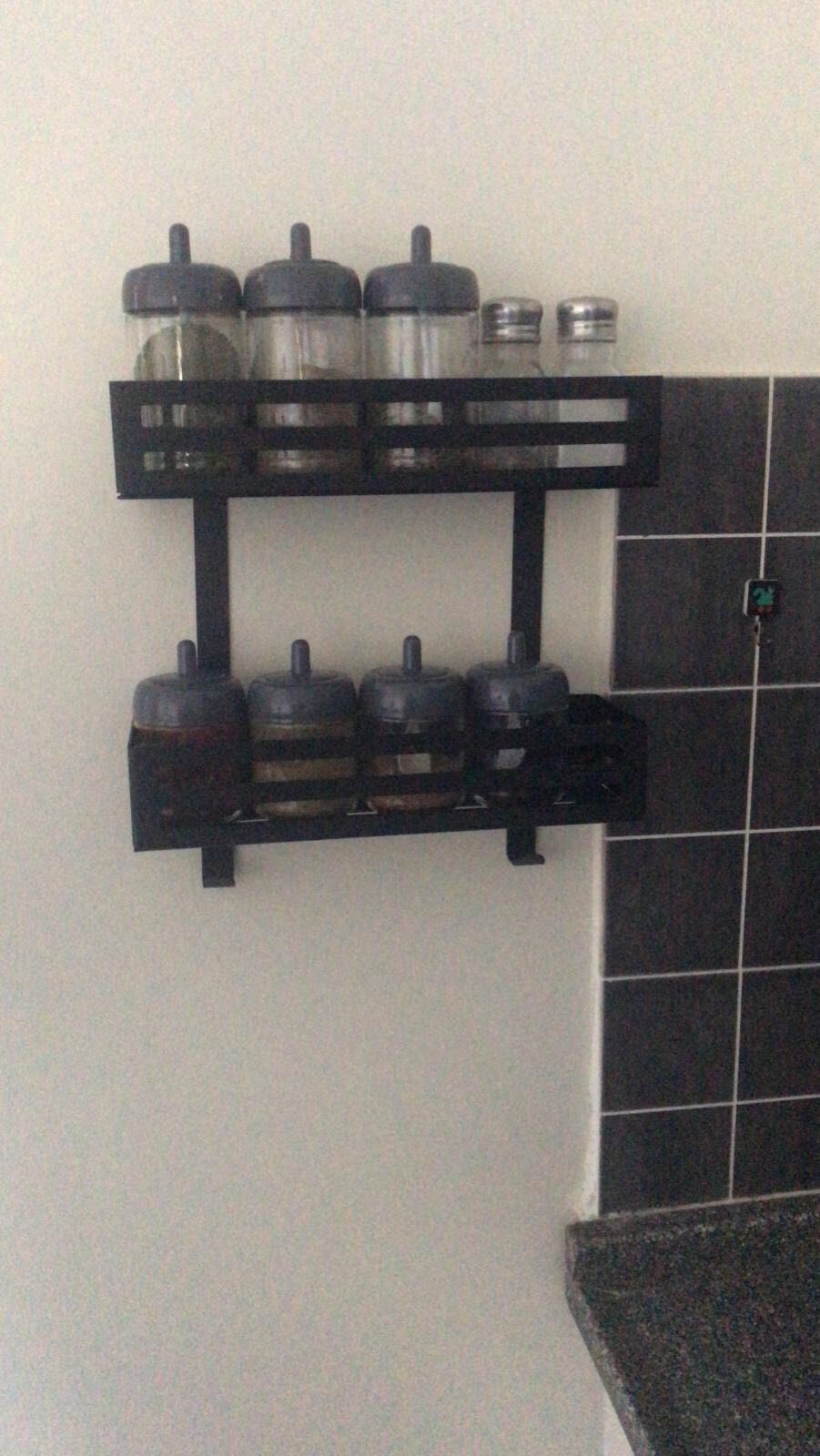 Metal Spice Rack Modern Spice Rack Wall Mounted Spice Rack Etsy