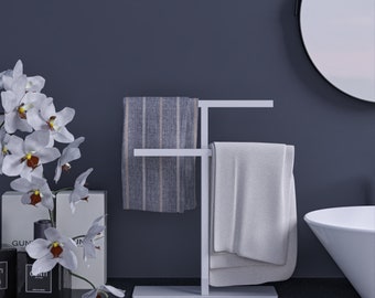 Counter Top Hand Towel Holder, Bathroom and Kitchen Towel Holder, Bathroom Accessories, hand towel holder