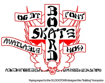 OG DT Font / Font inspired by 60s skateboard community