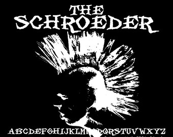 SCHROEDER Font / Inspired by The EXPLOITED punk rock band