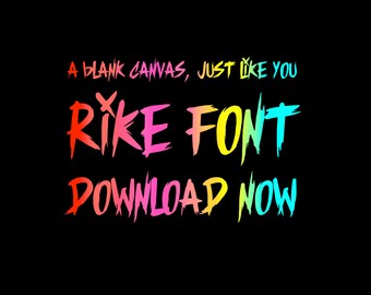 OG RIKE Font / Inspired by the famous band logo