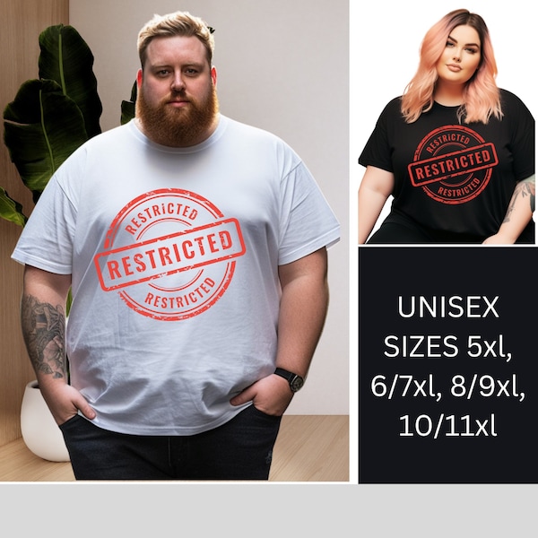 5xl 6xl 7xl 8xl 9xl 10xl 11xll t-shirt d'avertissement design personnalisé personnaliser t-shirt grande taille t-shirt logo personnalisé imprimé grand