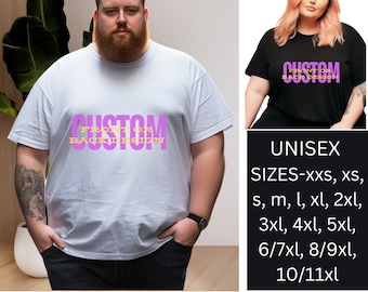 Personalized TShirt Add your own text shirt Custom Customized TShirts, custom tshirt logo design xxs-5xl 6xl 7xl 8xl 9xl 10xl 11xl 12xl 13xl