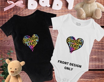 Custom Photo Baby Bodysuit photo romper Bodysuit Custom Birthday Gift Custom Text Baby Bodysuit Personalized Mother's Day Gift baby t-shirt