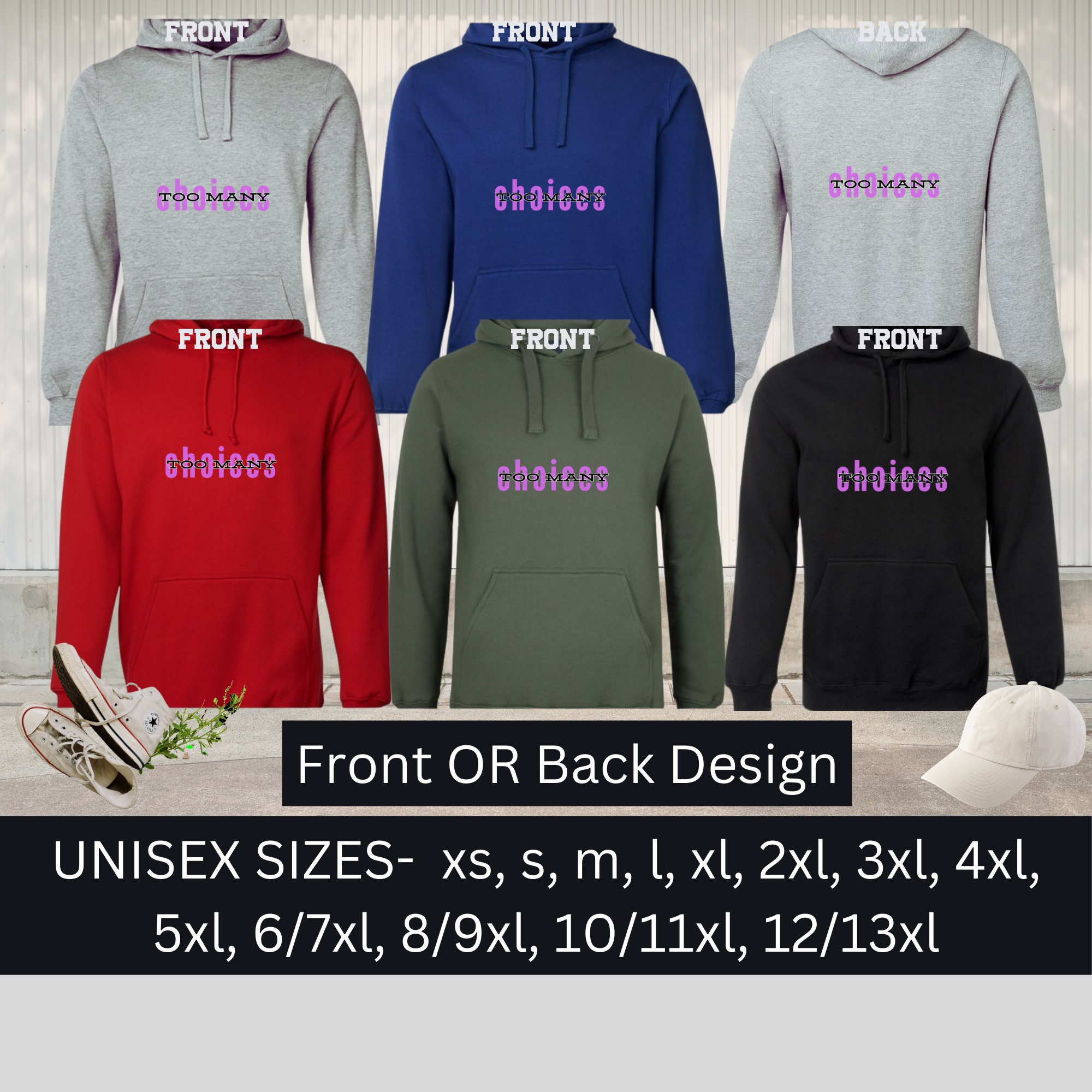 Xs 5xl 6xl 7xl 8xl 9xl 10xl 11xl 12xl 13xl Large Hoodie Big Sweatshirt Unisex Hood Jumper Tshirt Custom Plus Size Personalize Graphic Design Etsy