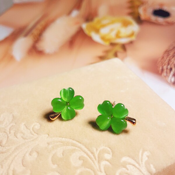 Clover Earrings Etsy