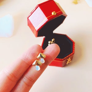 Tiny Gold Mushroom Stud Earrings, 14K Gold Tiny Mushroom Earrings, Gold Stud Earrings, Cute ...