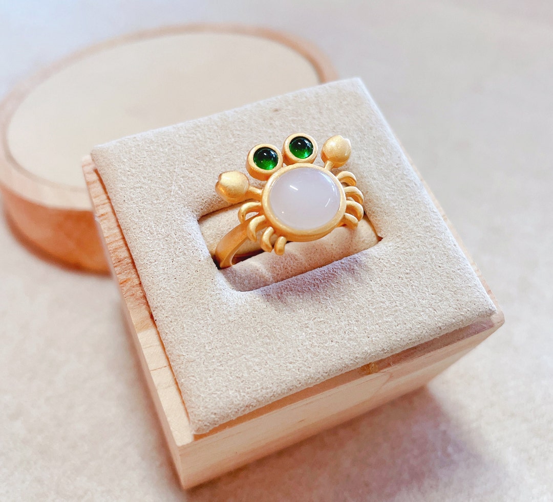 Cancer Zodiac Ring, Crab Ring, Cancer Zodiac Gift, Adjustable Ring
