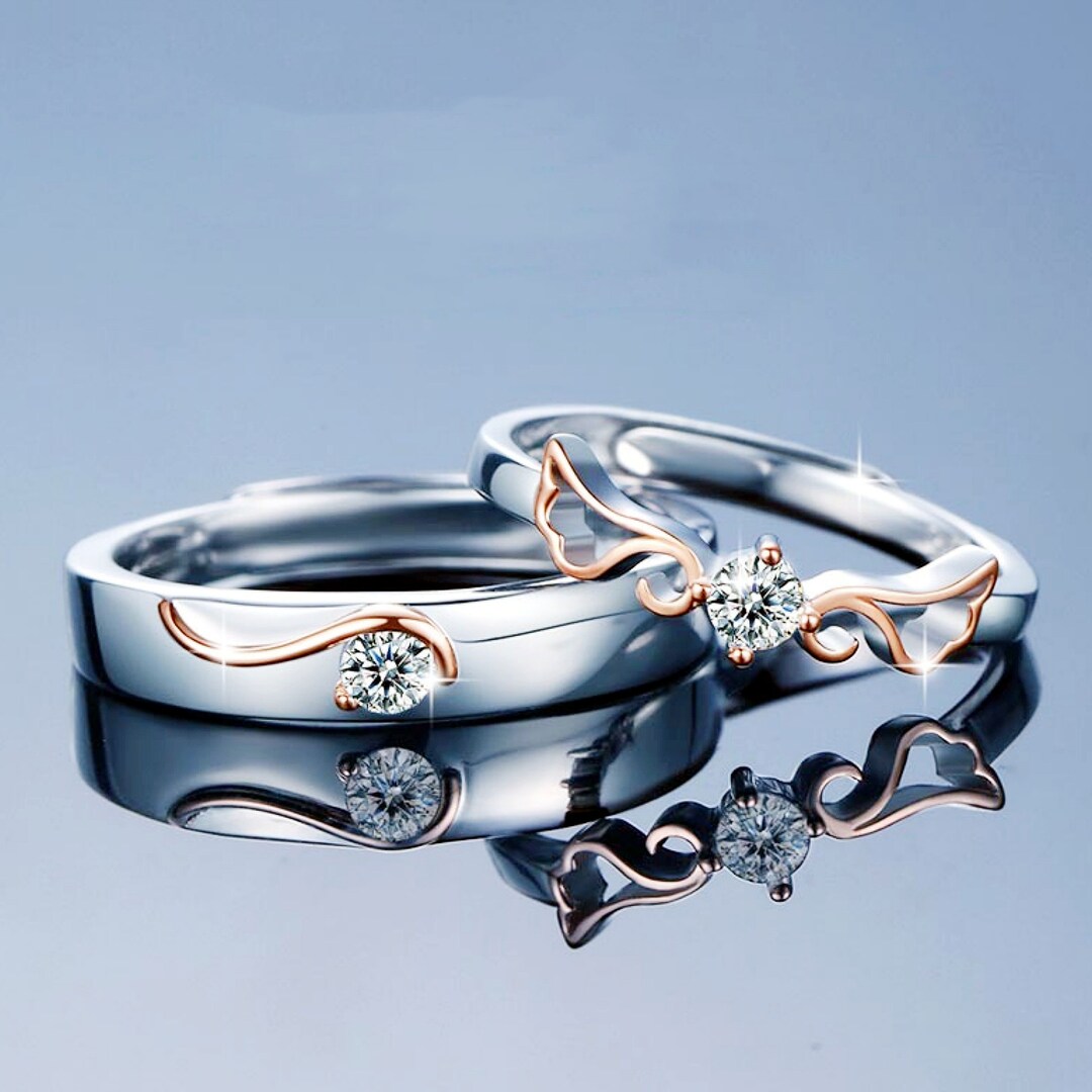 Couple Rings Matching Rings Ring Set Wedding Bands - Etsy Canada