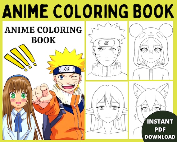 Anime Coloring Books for Adult, Kudi Arts Book, Buy Now