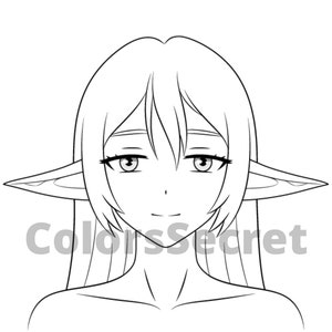 Anime Coloring Book, Anime Printable Pdf, Adult Coloring Book Pdf