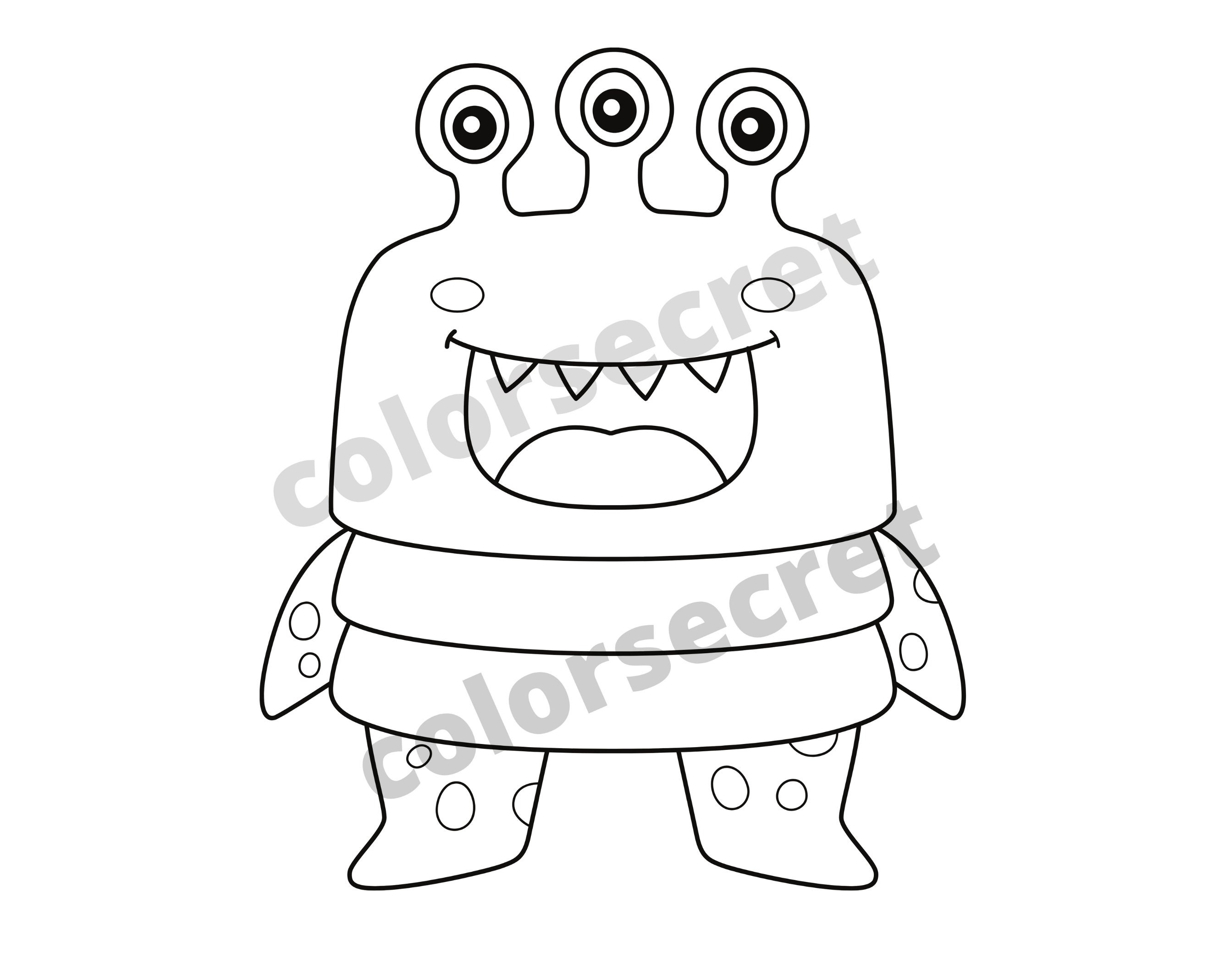 Coloring Book, Monster Coloring Book, Monster Coloring Pages, Printable ...