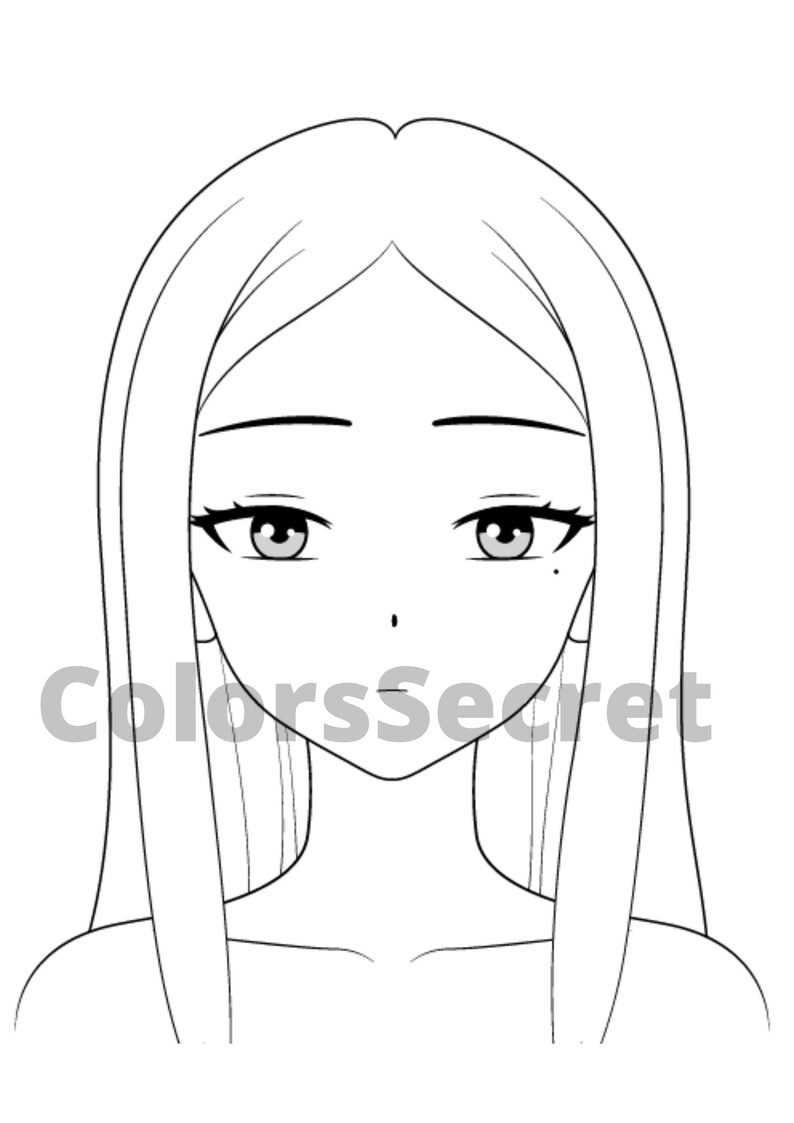 Anime Coloring Book, Anime Printable Pdf, Adult Coloring Book Pdf ...