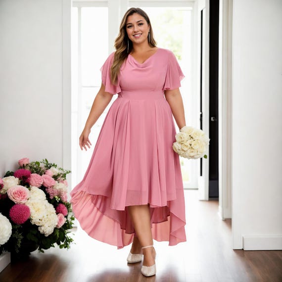 sachin and babi light blue dress Asymmetrical Sheath Floor Length Acetate Satin Formal Wedding Guest Dress  COCOMELODY CG0302