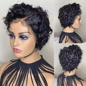 Wigs curly cheap short