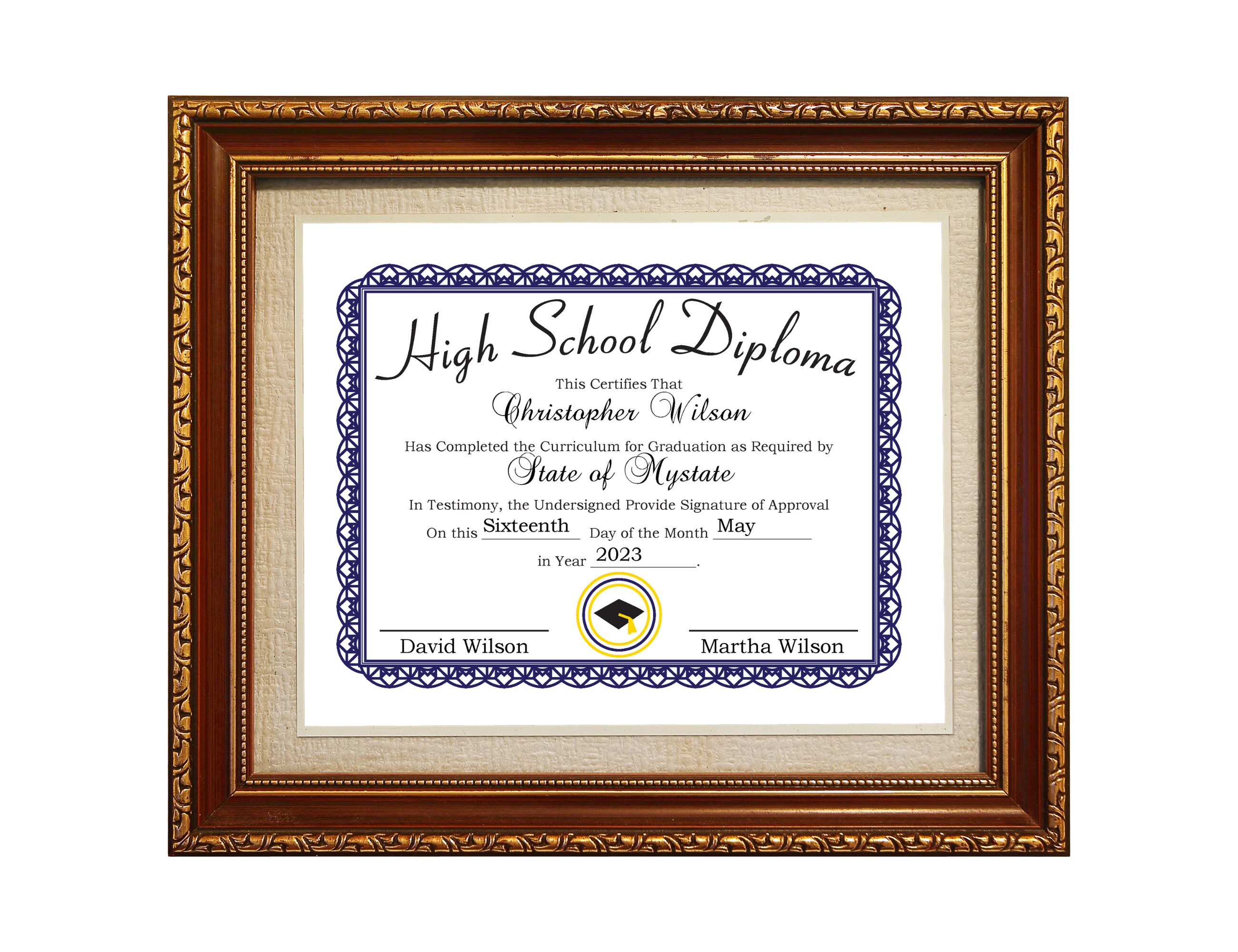 Homeschool Diploma Template Edit the Template &amp; Print to - Etsy