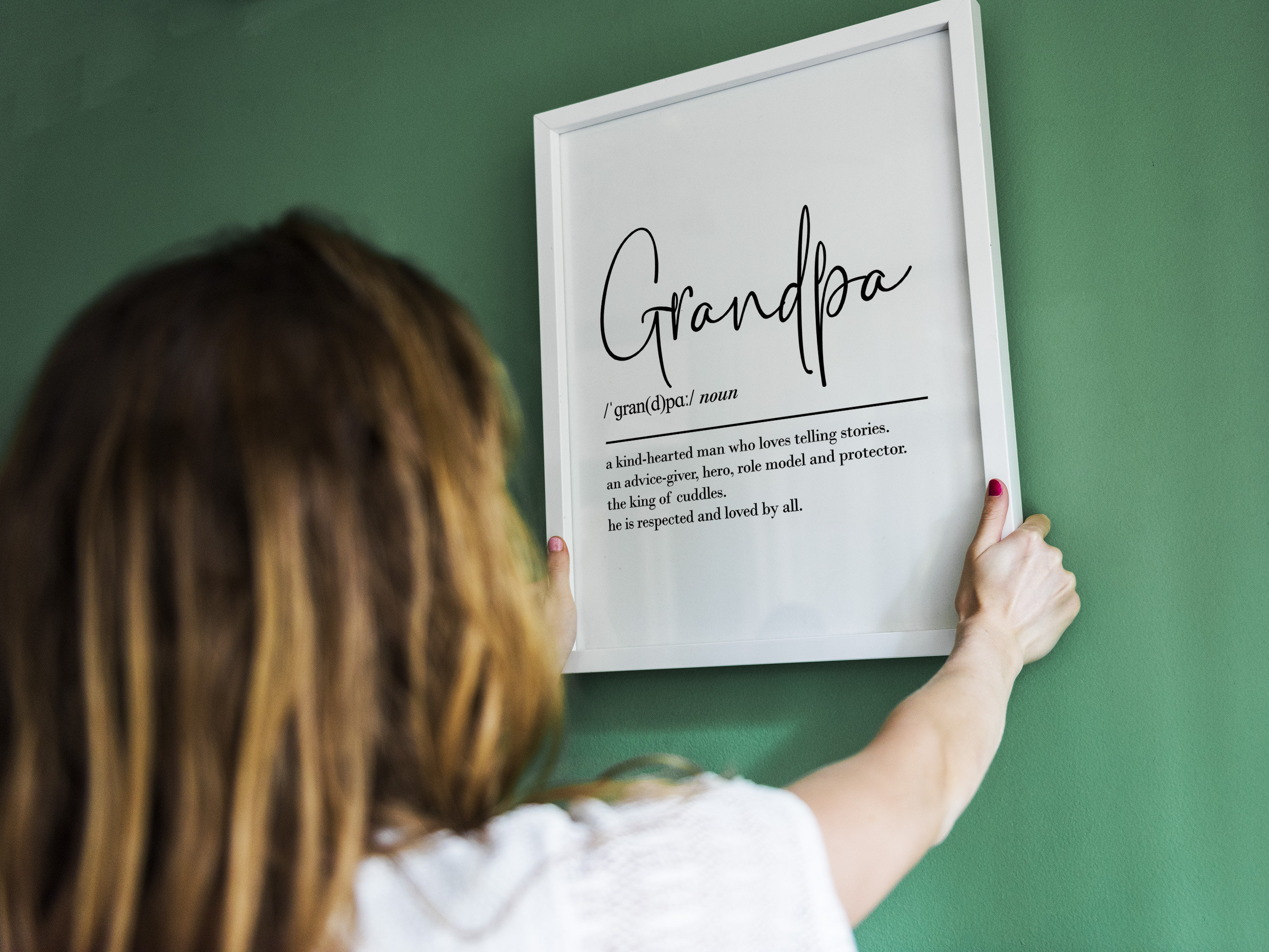 Impression Artistique Définition Anglais Grec – Cadeau Pour Grand-père
