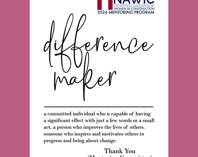 Custom Difference Maker Printable A5 and A4 Sizes Etsy