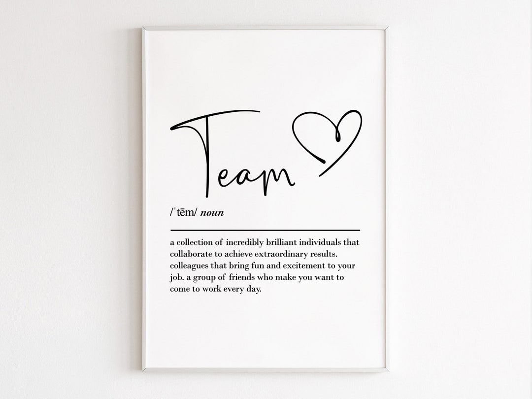 Team Definition Printable Wall Art Digital Download Work Bestie team-definition-printable-wall-art-digital-download-work-bestie