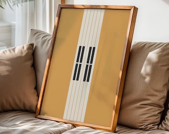 Jazz Poster, printable wall art, digital download, retro print, mid century modern, music poster, living room art, piano poster