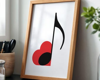 Jazz Poster, printable wall art, digital download, retro print, mid century modern, music poster, living room decor, vintage poster