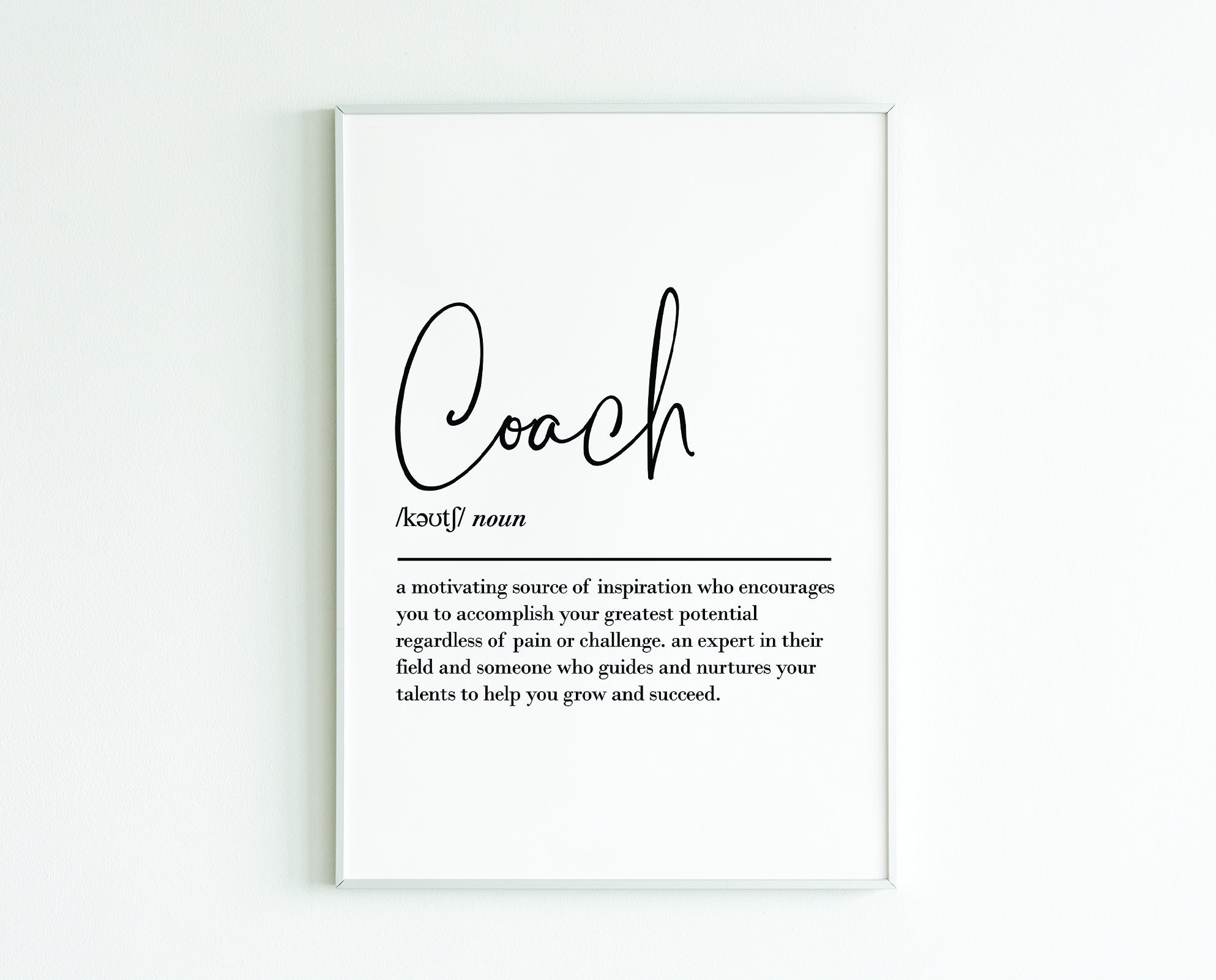 Coach Definition, Printable Wall Art, Digital Download, Inspirational Quotes,  Football Coach, Thank You Gift, Mentor Gift, Sports Gifts - Etsy, image size:1987x1602