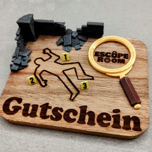 Einzigartiger Gutschein "Escape Room" - ein kleines Kunstwerk für den besonderen Moment