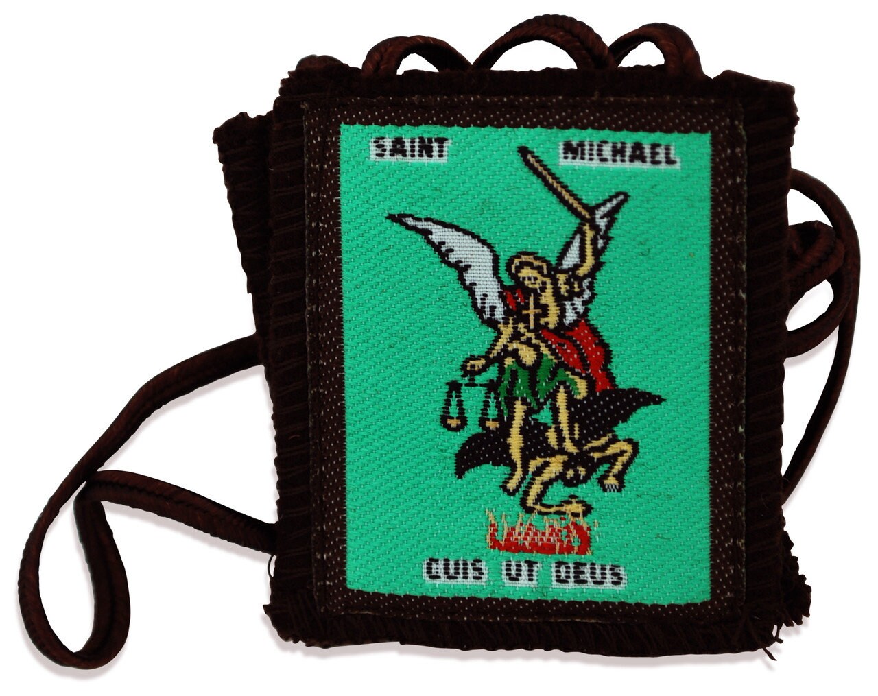 St. Michael & the Chi-rho Brown Scapular Handmade 100% - Etsy