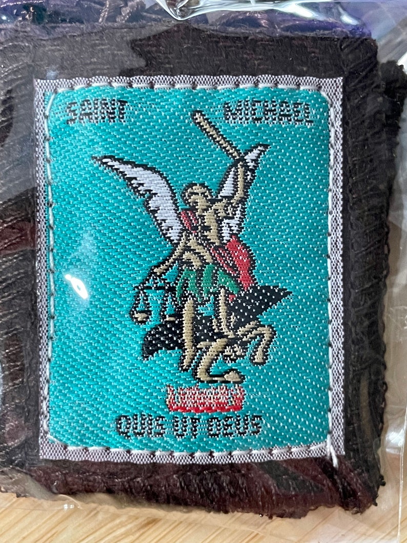 St. Michael & the Chi-rho Brown Scapular | Handmade | 100% Wool | Heavy ...