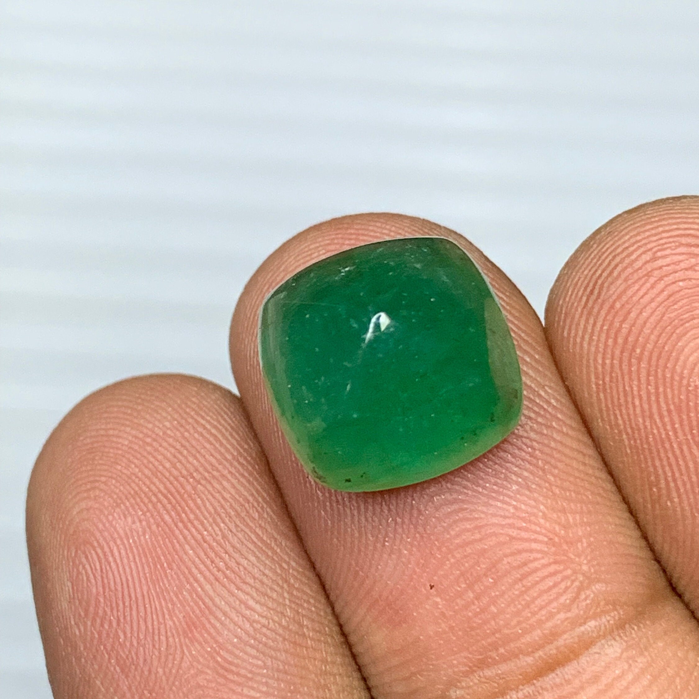 Cabochon Emerald Green For Mens Rings Natural Emerald Sugarloaf Cabochon Gemstone For Jewelry Making Gifts For Him Birthday Gifts 9 ct