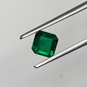 Untreated Emerald Gemstone Emerald Cut Emerald Gemstone  Natural Green Loose Stone for Custom Jewelry Making Emerald Bridesmaid Ring 0.90ct