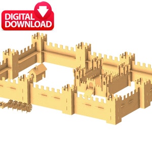 Big Castle Cutting Plan - DIY - DWG - IGES