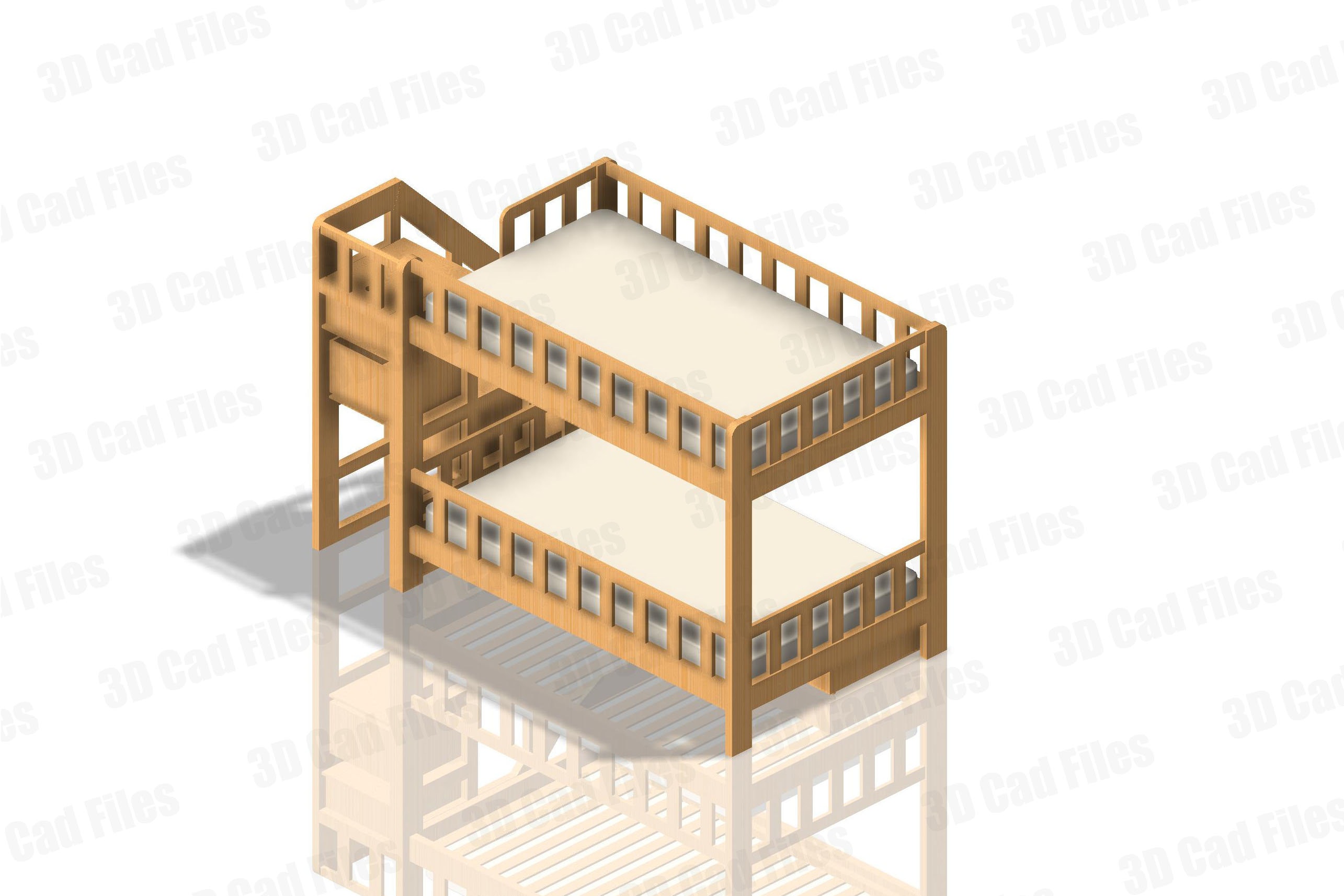 Bunk Twin Bed Plans Multifunctional Full Plan Twin Bed Digital Download