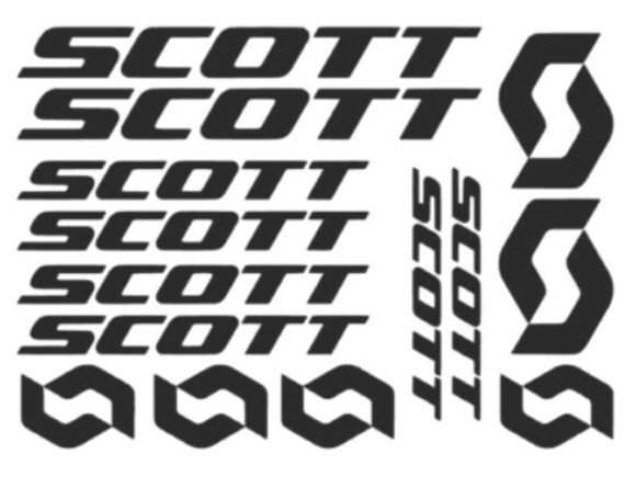 scott bike frame decals