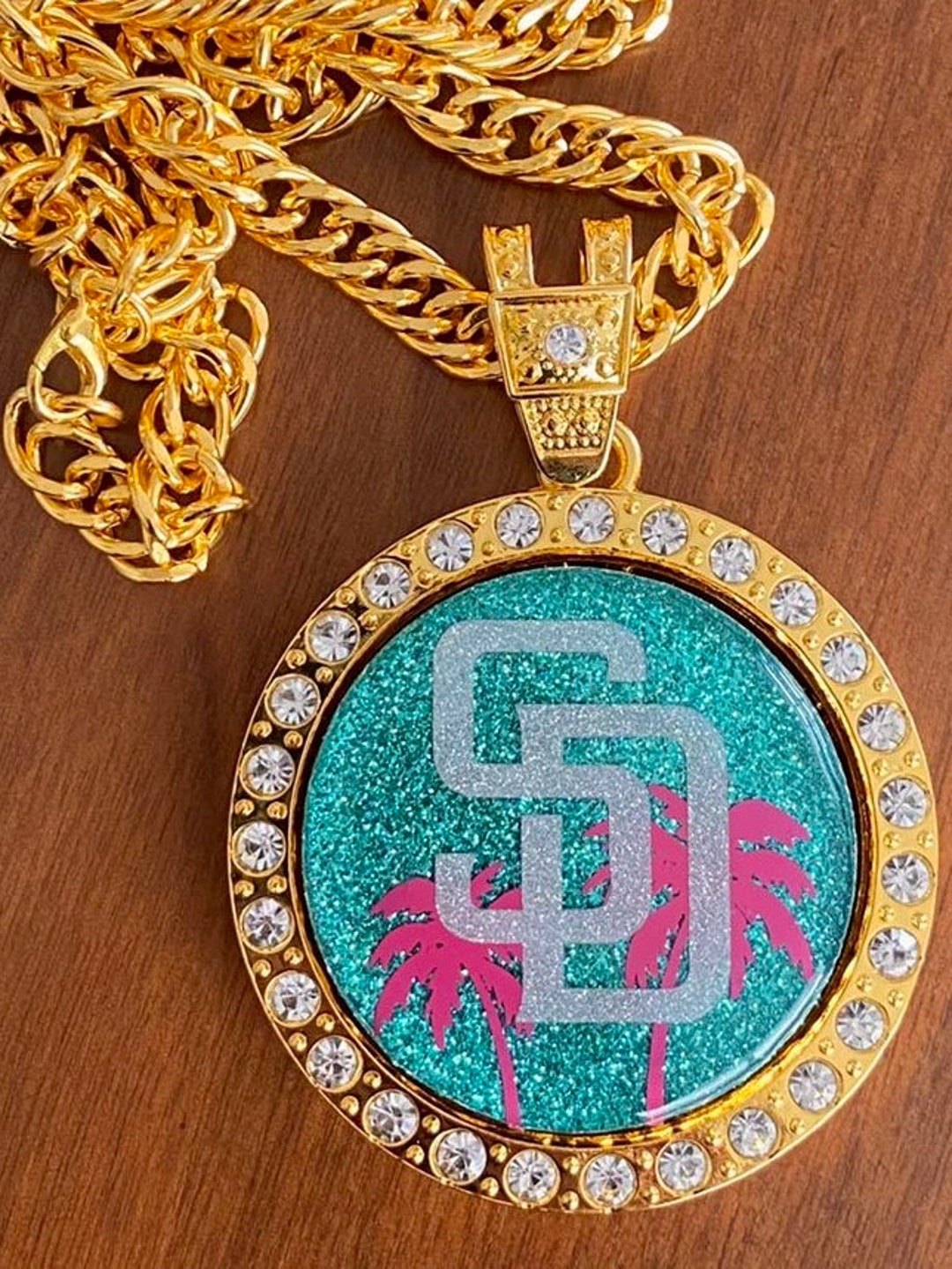 Padres City Connect Inspired Spinning Swag Chain Necklace. Etsy