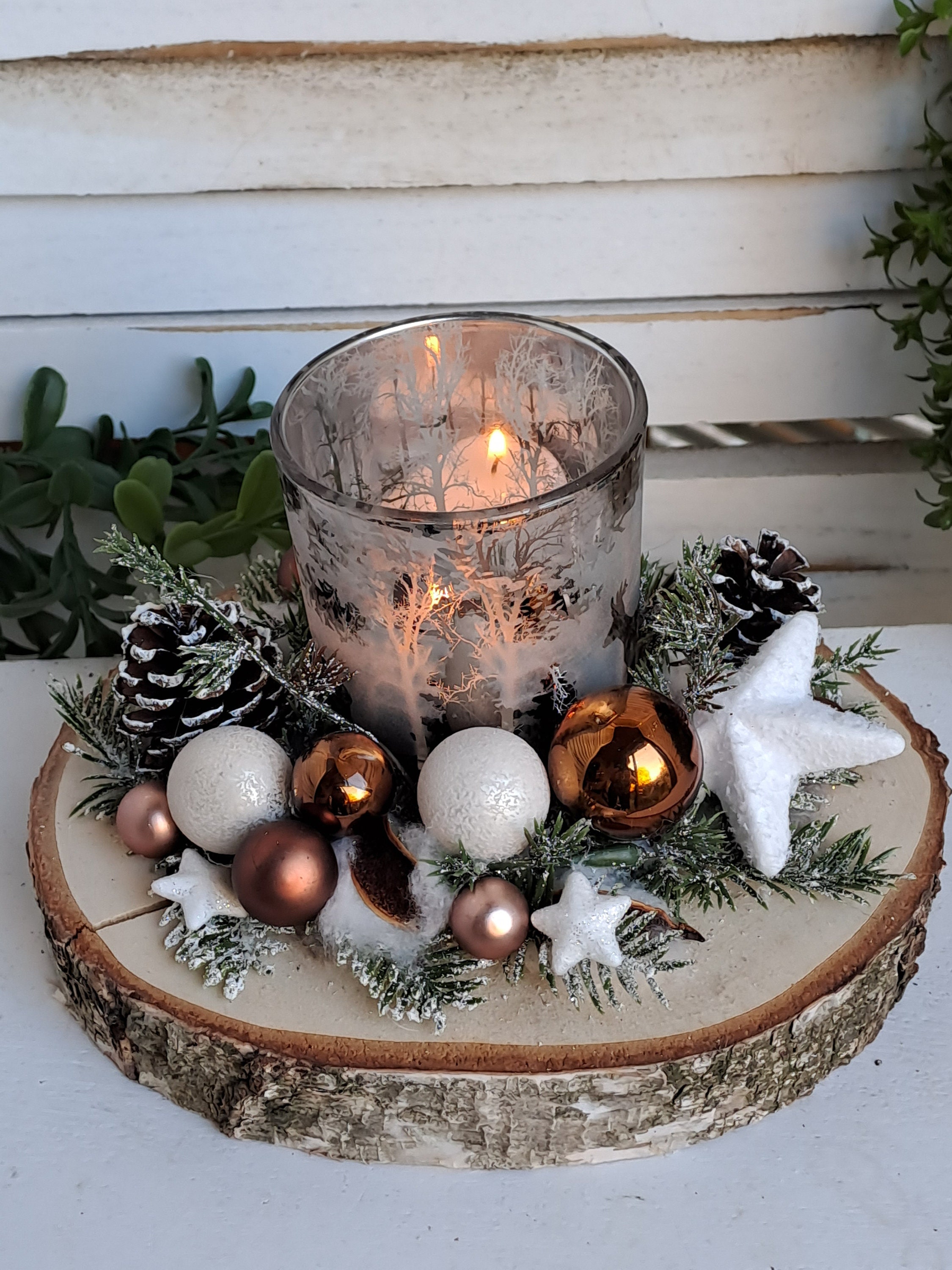 Arbre De Noël En Feutre Avec 32 Ornements Suspension Murale Arbre A Lumiere Led