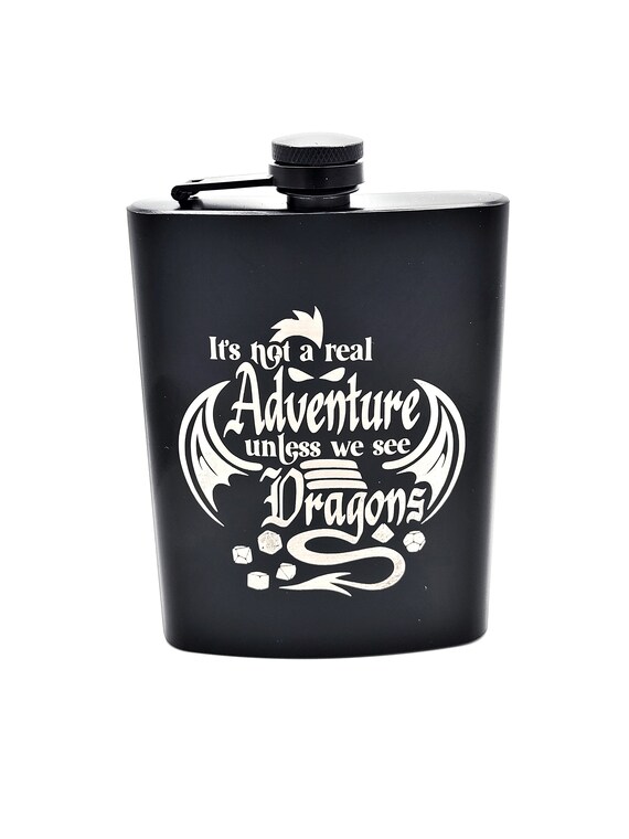 8oz Dragon D20 Stainless Steel Flask 8oz Dragon D20 Stainless Steel Flask