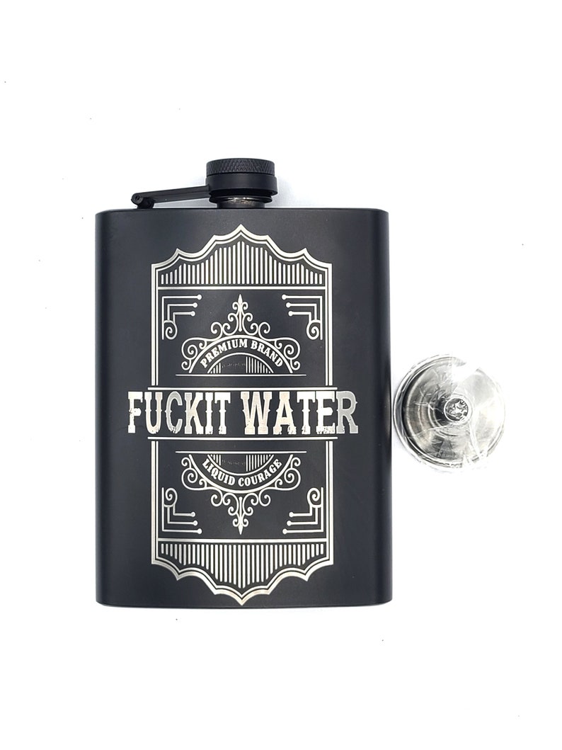8 Oz Stainless Steel Funny Hip Flask Engraved Rude Whiskey Etsy