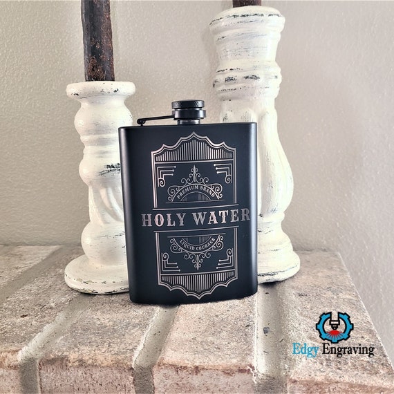 8oz BLACK Liquid Courage Flask 8oz BLACK Liquid Courage Flask