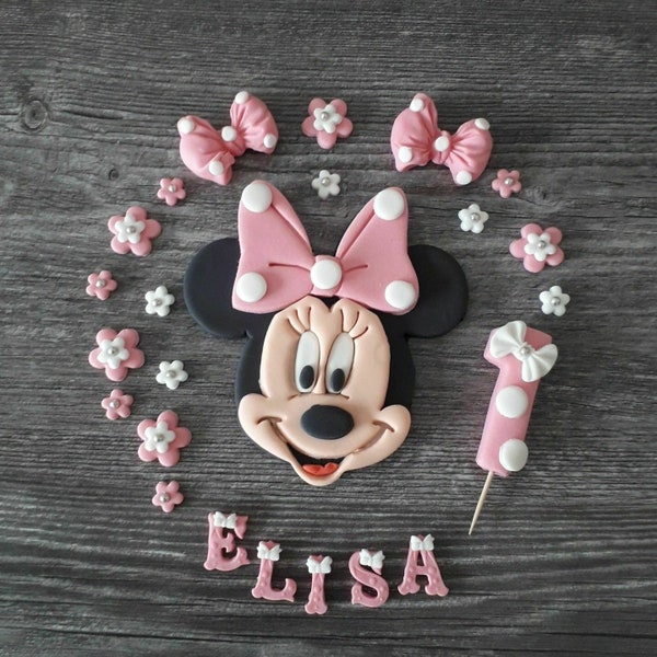 Minnie Mouse Fondant Aufleger Torte Kindergeburtstag