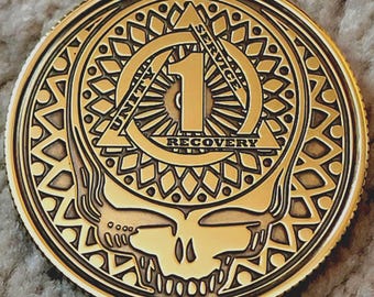 Grateful Dead Steal Your Face Silver Coin - Etsy