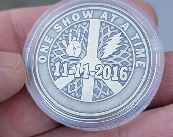 Grateful Dead Fine Silver Coin 純銀  GRATEFUL DEAD SILVER PROOF OUNCE US oz COIN JERRY GARCIA ART