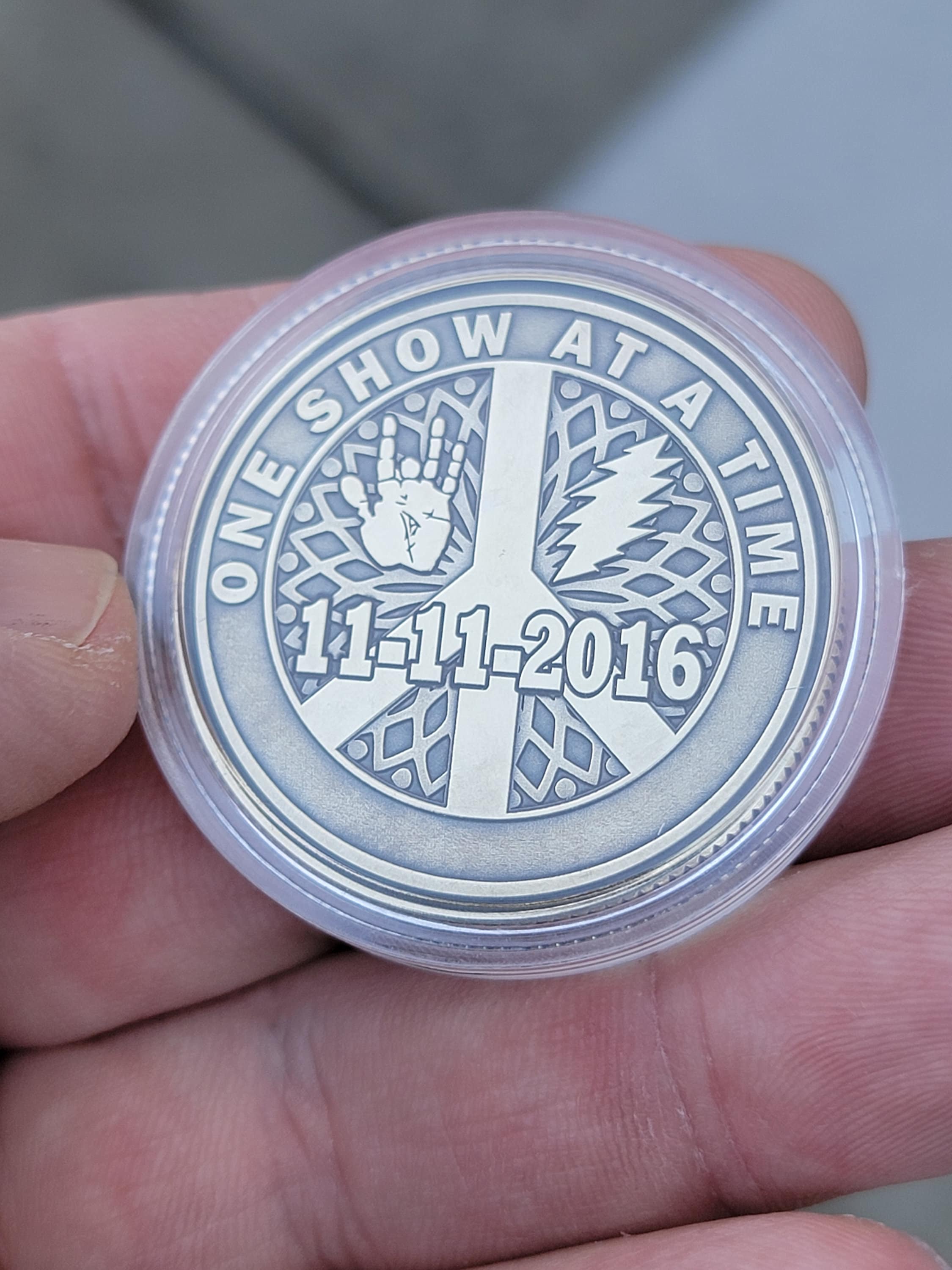 Grateful Dead Fine Silver Coin 純銀  GRATEFUL DEAD SILVER PROOF OUNCE US oz COIN JERRY GARCIA ART skull