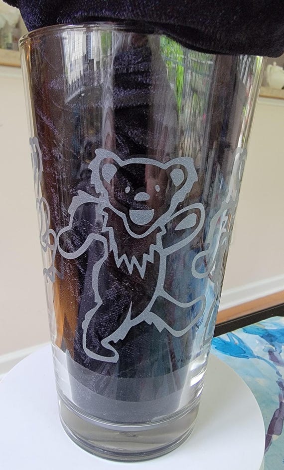 Dancing Bear Laser Engraved Pint Glass - Etsy