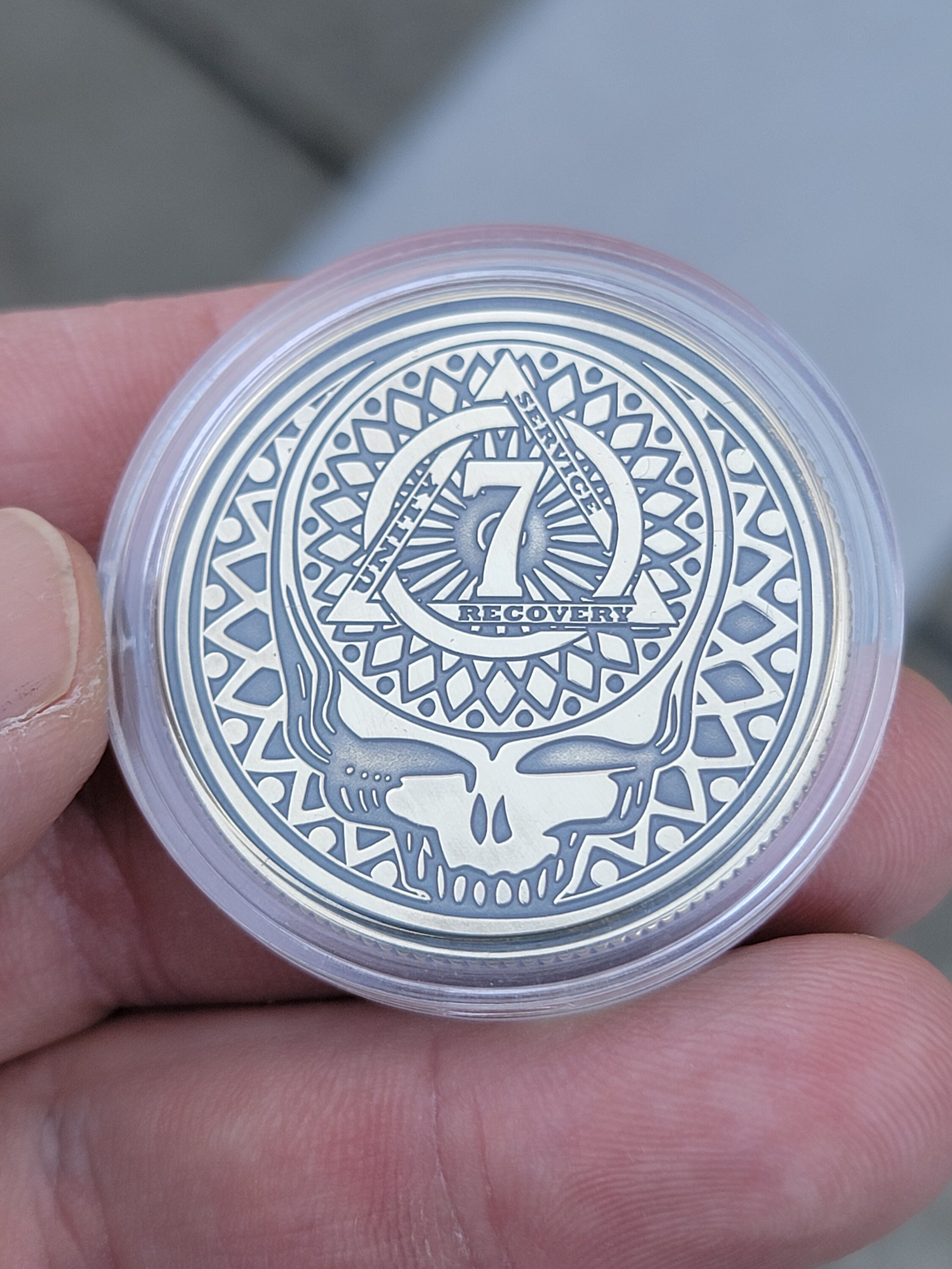 40mm Grateful Dead Sobriety Anniversary Coin - Etsy